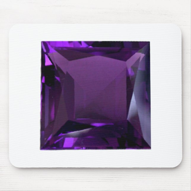 Amethyst Gemstone Purple Mouse Pad (Front)