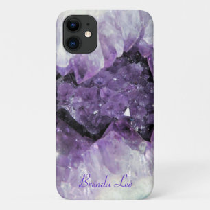 Amethyst Geode 3D look Case *Personalise*