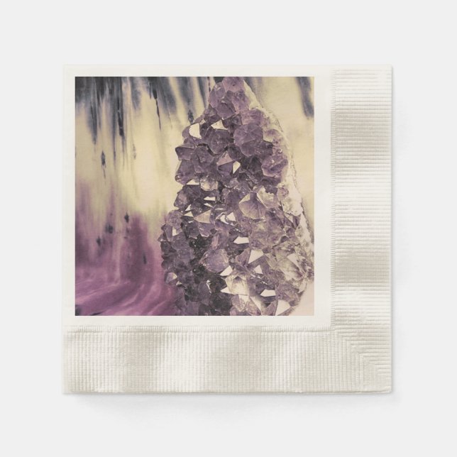 Amethyst Geode Napkin (Front)