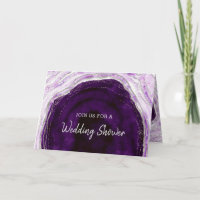 Amethyst Geode Slice Couple's Wedding Shower
