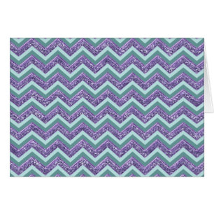 Amethyst Glass Zigzag Pattern