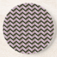 Amethyst Gold Black Zigzag Pattern