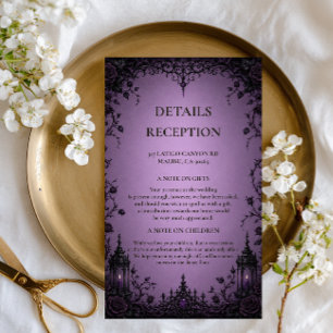 Amethyst Gothic Artwork Enclosure Card