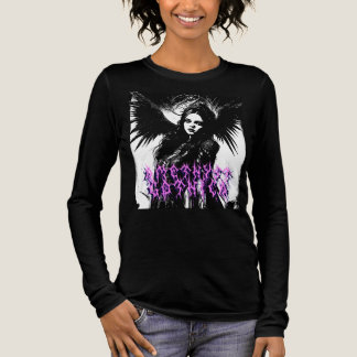 Amethyst Gothica Dark Angel Long Sleeve Tri-Blend Shirt