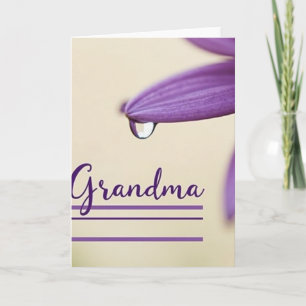 Amethyst Grandmas Day Card