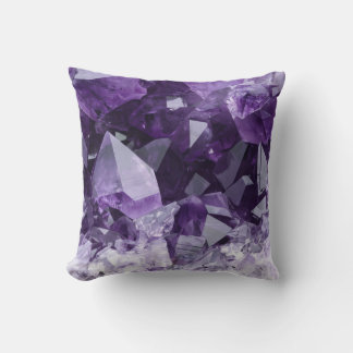 Amethyst Healing Crystal Cluster Cushion