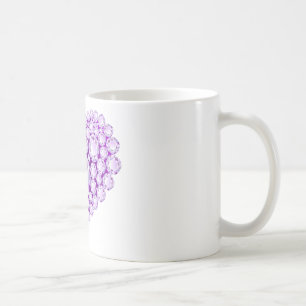 Amethyst Heart Gems Coffee Mug