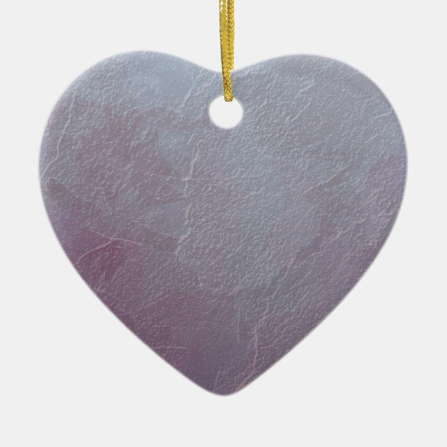 Amethyst Ice Abstract Art Ceramic Tree Decoration (Front)