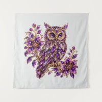 Amethyst Jewel Owl Art