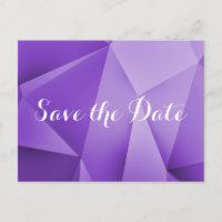 Amethyst Jewel Tones Save the Date Postcard