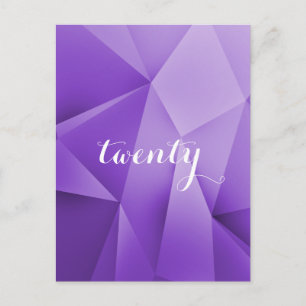 Amethyst Jewel Tones Table Number Postcard