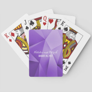 Amethyst Jewel Tones Wedding Playing Cards