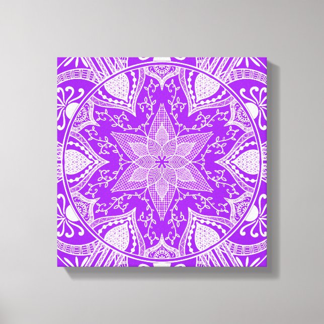 Amethyst Mandala Canvas Print (Front)