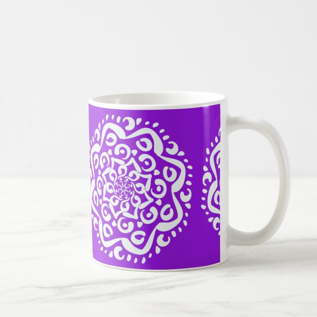 Amethyst Mandala Coffee Mug (Right)