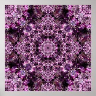 Amethyst Mandala Poster