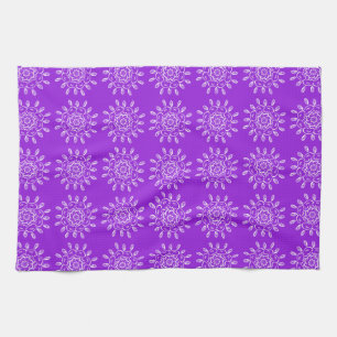 Amethyst Mandala Tea Towel