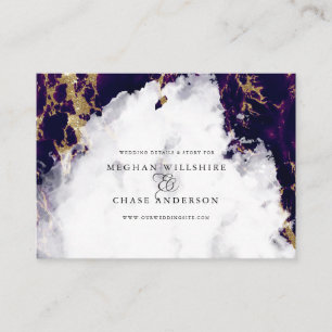Amethyst Marbled Watercolor Geode BarefootBride™ Business Card