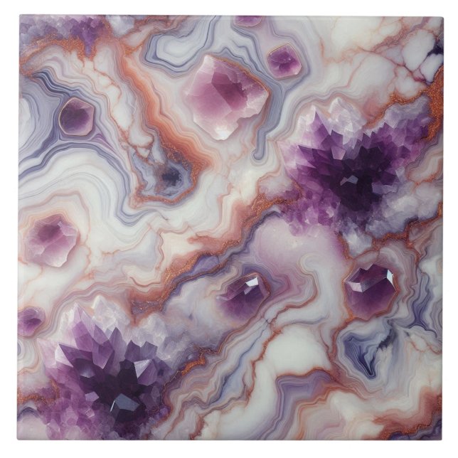 Amethyst Mosaic: Twilight Tile (Front)