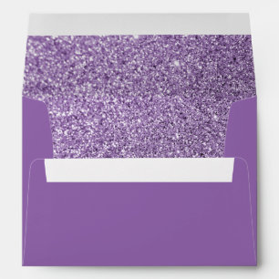 Amethyst Orchid Glitter Envelopes