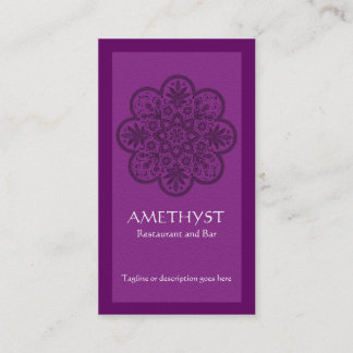 Amethyst Ornament Business Card
