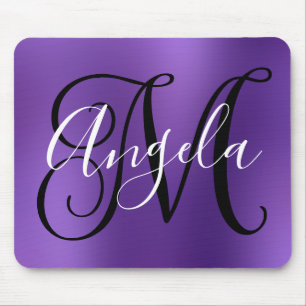 Amethyst Personalised Monogram Mouse Pad