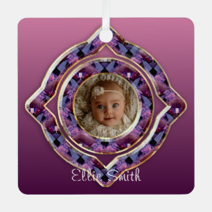 Amethyst Photo Metal Tree Decoration