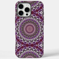 Amethyst Pink Kaleidoscope Mandala Pattern