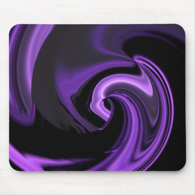 Amethyst Purple Abstract Heart Mousepad (Front)