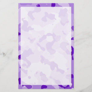 Amethyst Purple Camo; Camouflage Stationery