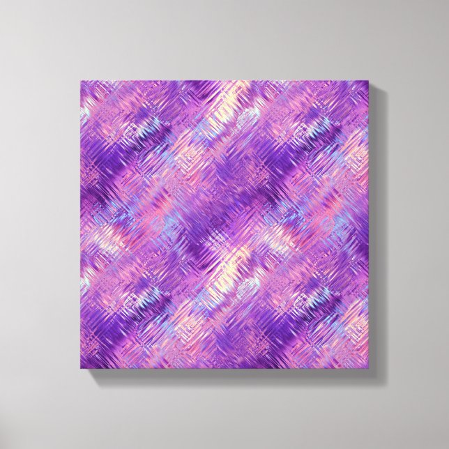 Amethyst Purple Crystal Gel Texture Canvas Print (Front)