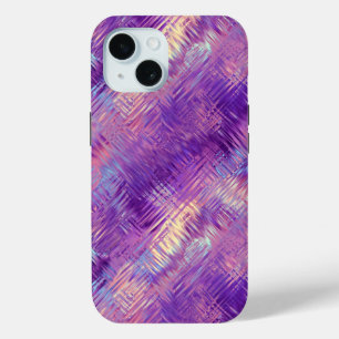 Amethyst Purple Crystal Gel Texture iPhone 15 Case