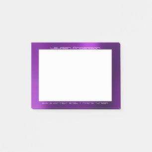 Amethyst Purple Plum Office Custom Personalised Post-it Notes