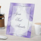 Amethyst Purple Seating Sign Custom