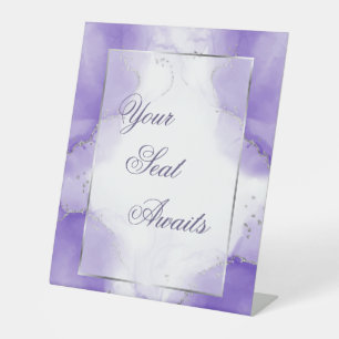 Amethyst Purple Seating Sign Custom