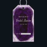 Amethyst Purple & Silver Bridal Display Shower Gift Tags<br><div class="desc">Amethyst Purple & Silver Geode Agate Marble, With Sparkling Silver foil accents, and Modern trendy brushed script font. Ultra Violet Purple, Lavender, and white stone look, is luxurious and modern for your wedding - Personalised Wedding Bridal Shower Display Gift Tags! ~ Check my shop to see the entire wedding suite...</div>