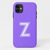 Amethyst Purple Solid Colour | Minimalist Monogram