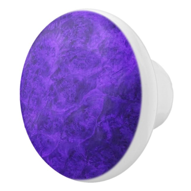 Amethyst Purple Velvet Ceramic Pull (Right)