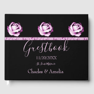 Amethyst Rose Wedding Day Guestbook