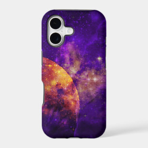 Amethyst Sky, Golden Planet n Nebula iPhone 5 case