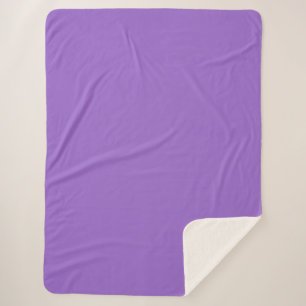Amethyst (solid colour)  sherpa blanket