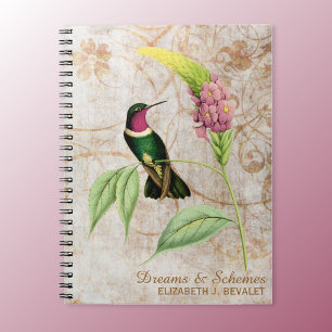 Amethyst Throated Hummingbird Spiral Notebook