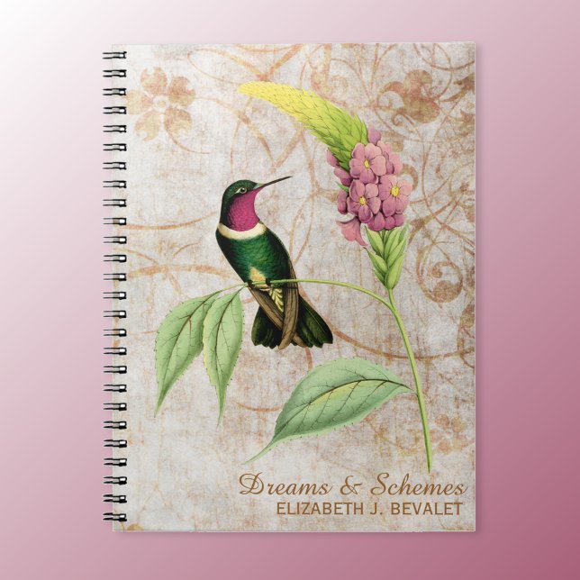 Amethyst Throated Hummingbird Spiral Notebook (Creator Uploaded)