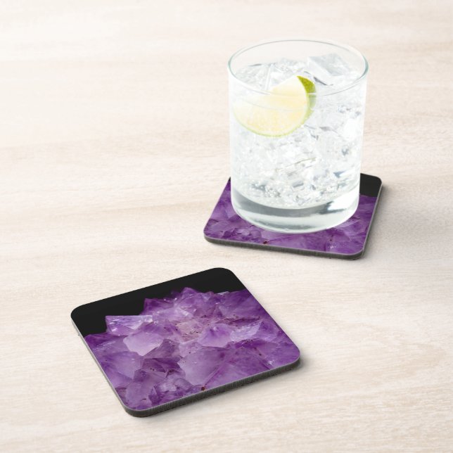 Amethyst Uncut Stones  Coaster (Right Side)