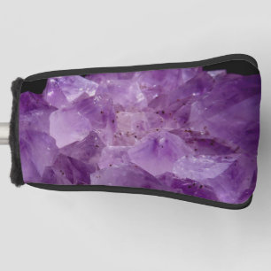 Amethyst Uncut Stones Golf Head Cover