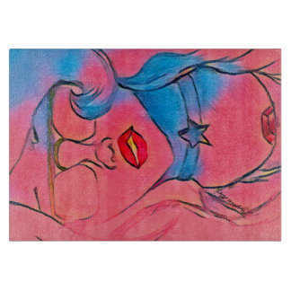 Amethyst Vibes Edition 1 Glass Art Cutting Board