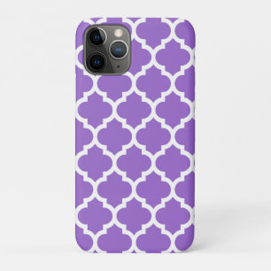 Amethyst White Moroccan Quatrefoil Pattern #5 Case-Mate iPhone Case