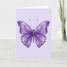Amethyst Wings Folded Card