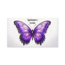 Amethyst Wings Handles Business Card