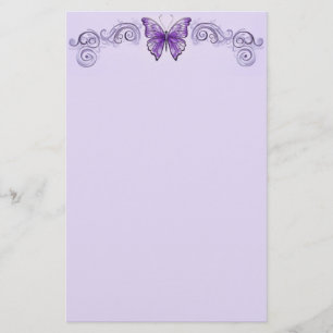 Amethyst Wings Stationery