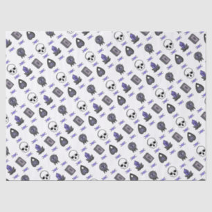 Amethyst Witch Gothic Triple Moon Pattern Tissue Paper